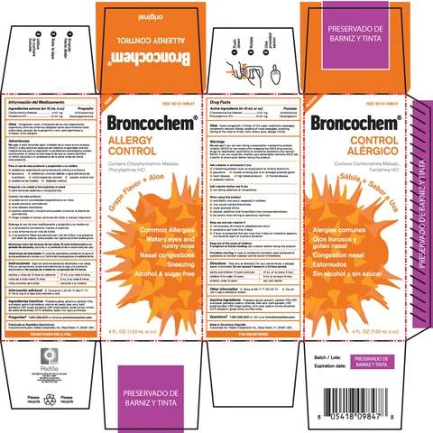 BRONCOCHEMALLERGY CONTROL 포장