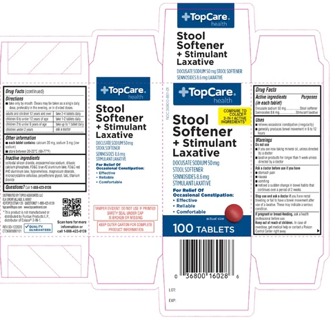 Laxative Docusate Sodium with Senna packaging