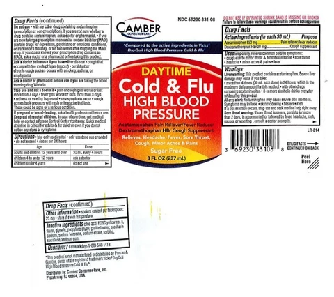 Day time high blood pressure cold and flu 포장