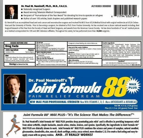Joint Formula 88 MAX PLUS packaging