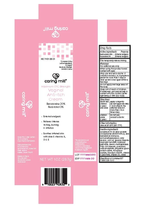 Caring Mills Vaginal Anti-Itch Cream 포장