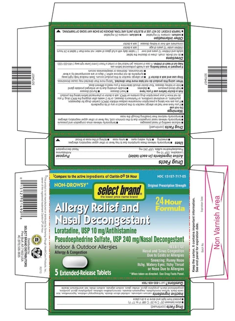 Loratadine and Pseudoephedrine Sulfate packaging