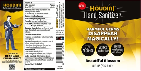 Houdini Hand Sanitizer Beautiful Blossom 포장