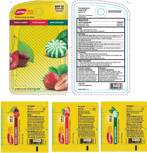 Carmex Daily Care Moisturizing Lip Balm Sunscreen SPF 15 포장