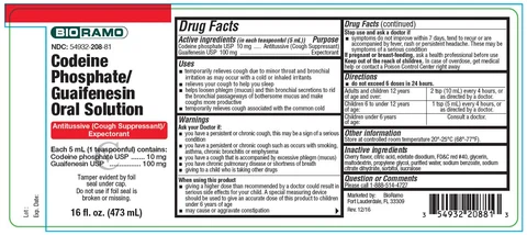 Codeine Phosphate and Guaifenesin 포장