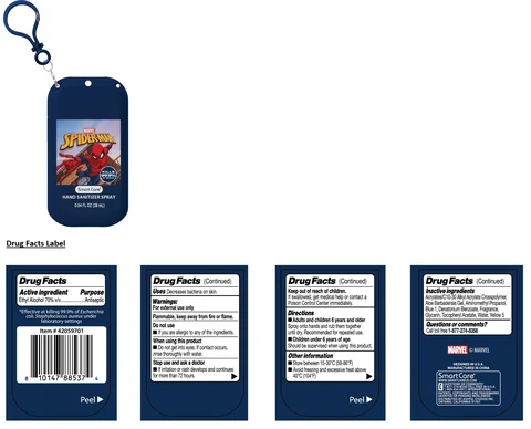 Smart Care SPIDER-MAN HAND SANITIZER 포장