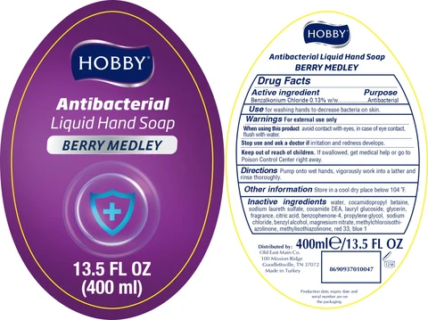 HOBBY ANTIBACTERIAL HANDWASH packaging