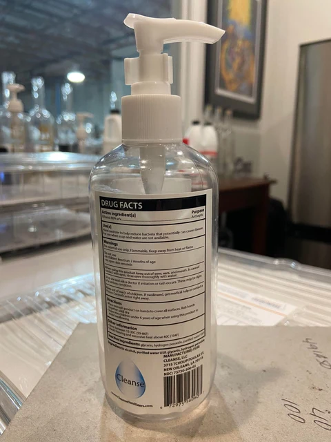 Cleanse Hand Sanitizer packaging