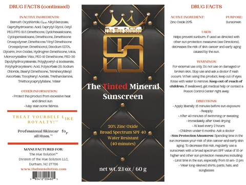 The Tinted Mineral Sunscreen packaging