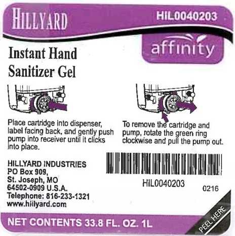 Hillyard Instant Hand Sanitizer 포장
