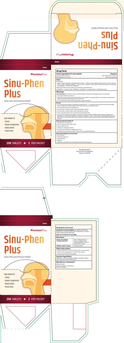 Sinu-Phen Plus Sinus Pain and Pressure 포장