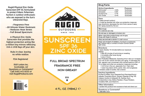 Rugid Sunscreen 포장