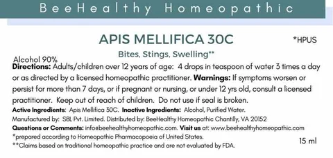 Apis Mellifica 포장