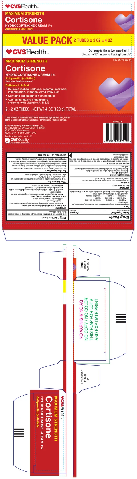 CVS Cortisone packaging