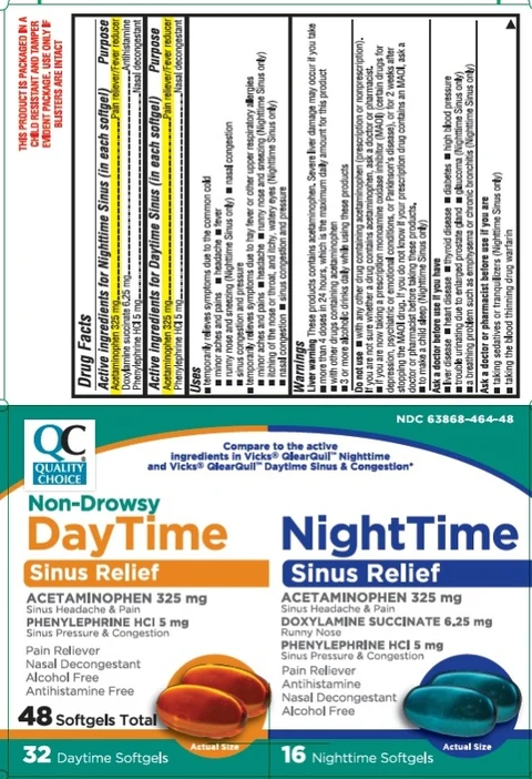 Daytime Sinus Relief and Nighttime Sinus Relief 포장