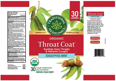 Throat CoatEucalyptus Mint packaging