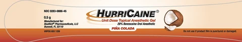 HurriCaineTopical Anesthetic Gel 포장