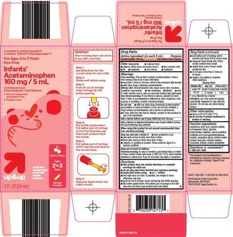 up and up infants acetaminophen 포장