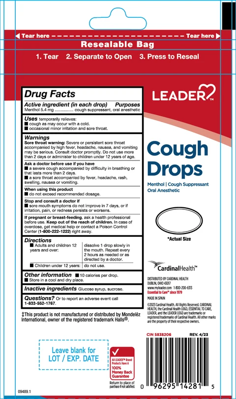 Cough Drops Menthol 포장