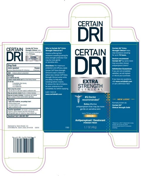 CERTAIN DRISOLID 포장