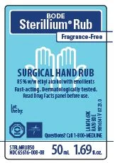 Sterillium Rub Fragrance Free packaging