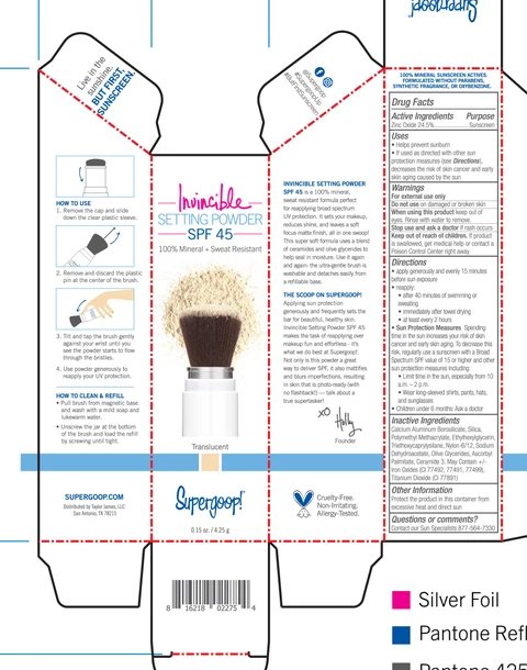 Invincible Setting Powder SPF 45 Translucent 포장