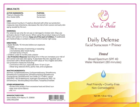 Daily Defense Facial Sunscreen Plus Primer 포장