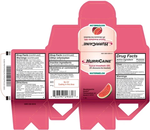 HurriCaineTopical Anesthetic Gel 포장