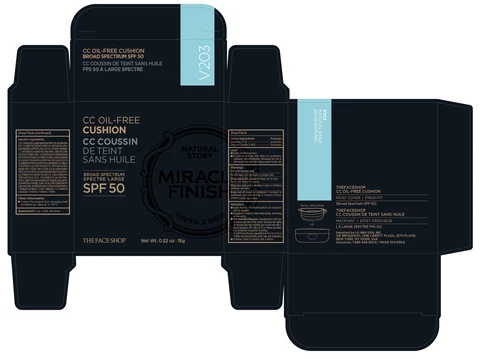 THEFACESHOP Cushion CC SPF 50 Natural BeigeOil-Free 포장