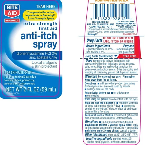 Rite AidMaximum Strength Itch Relief packaging