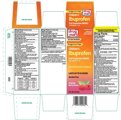 Childrens Ibuprofen Oral Suspension packaging