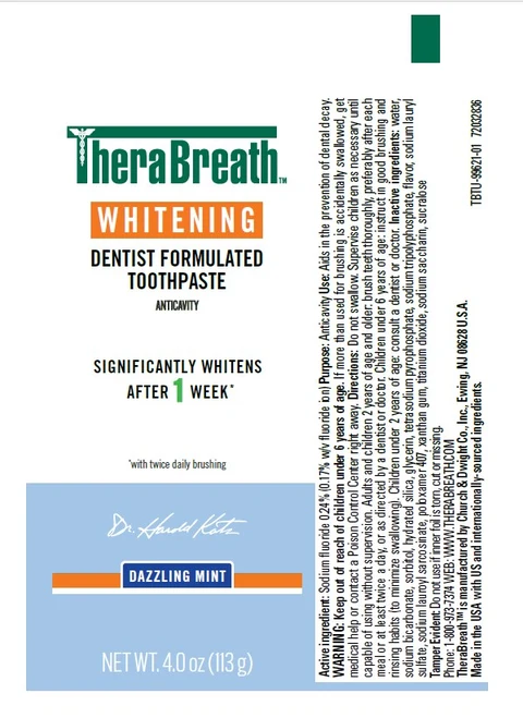 TB Whitening Toothpaste 4 oz Tube