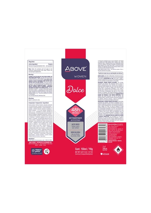 ANTIPERSPIRANT ABOVE WOMEN DOLCE 포장