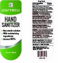 Hand Sanitizer - 80% Alcohol packaging