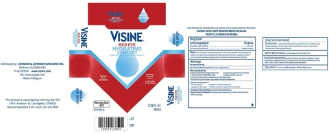 Visine Red Eye Hydrating Comfort Eye Drops 포장