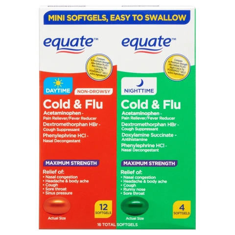 Daytime Nighttime Cold and Flu 포장