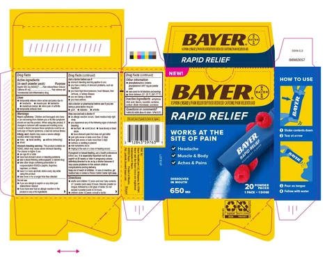 Bayer Rapid Relief 포장