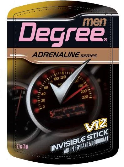 Degree for Men Absolute Protection V12Antiperspirant and Deodorant 포장