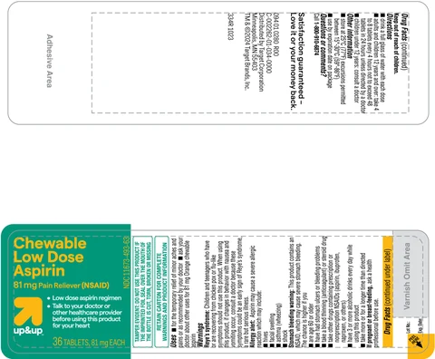 Chewable Low Dose Aspirin packaging