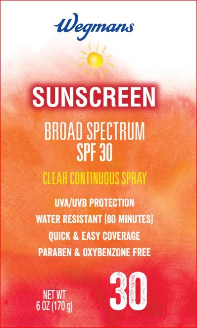 Sunscreen SPF 30Wegmans 포장