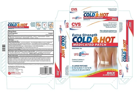 CVS Cold Hot Medicated packaging