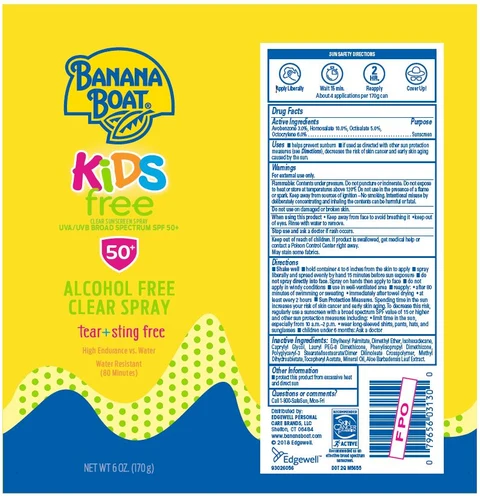 BANANA BOAT KIDS FREE 50 포장