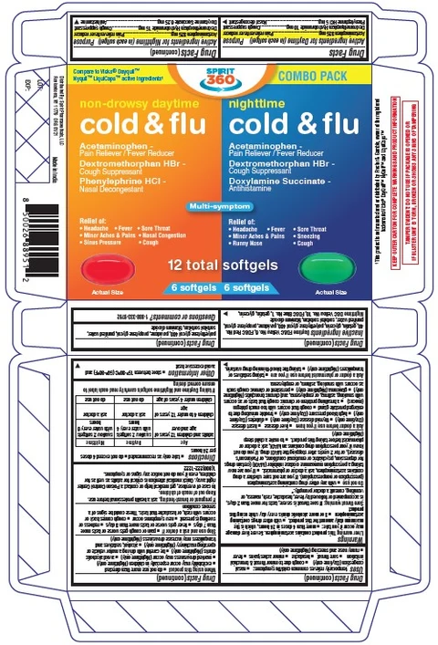 Daytime Nighttime Cold and Flu Relief Multi-Symptom 포장