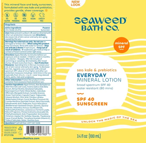 SEAWEED BATH CO Everyday Mineral SPF 40 포장