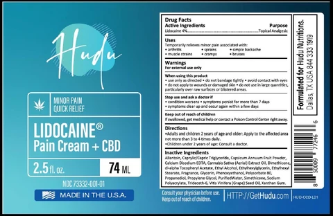 CBD pain cream packaging