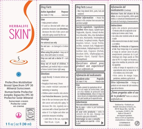 Herbalife SKIN Protective Moisturizer Broad Spectrum SPF 30 Mineral Sunscreen 포장