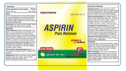 Value Pharma Aspirin Pain Reliever 포장