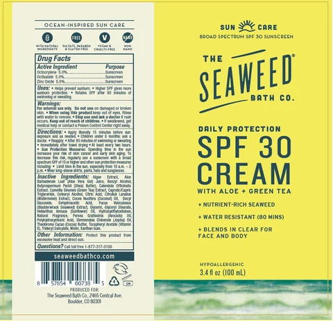 SEAWEED BATH CO. SPF-30 포장