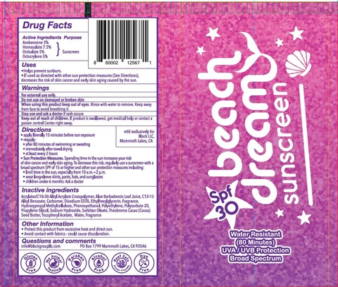 BEACH DREAM SUNSCREENSPF 30 포장