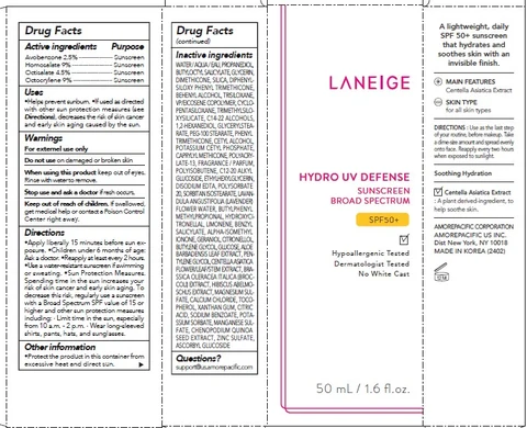 Laneige Hydro UV Defense packaging